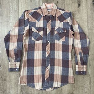 Vintage CORRAL WEST Ranchwear Pearl Snap Western Shirt Men’s Medium 15-34